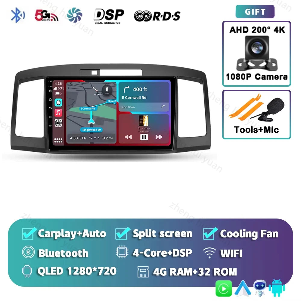 Android 15 CarPlay Auto For Toyota Allion Premio T240 2001 - 2007 Car Radio Multimedia navigation video DVD Autoradio Stereo gps