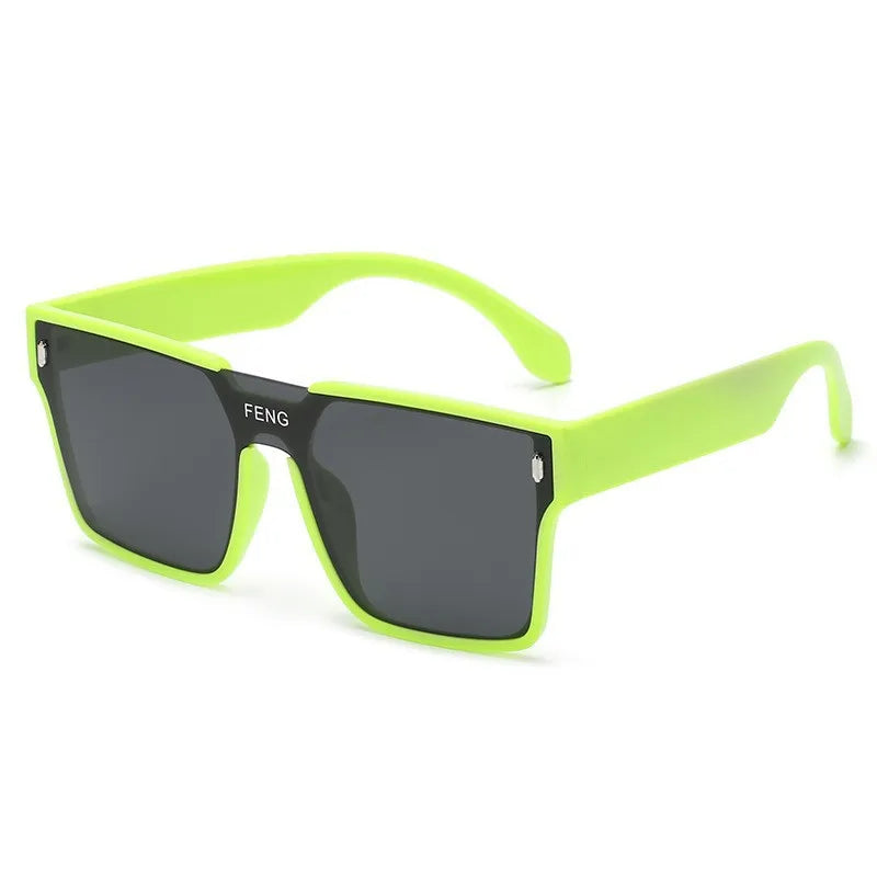 Retro Square Women's Sunglasses, Fashionable and Popular Men's Large Frame Glasses, Outdoor Sunglasses