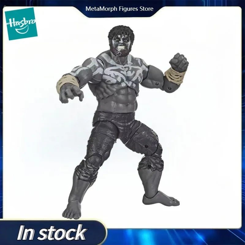 Original Hasbro Marvel Legends Series Grey Hulk Anime Figures Models Toys