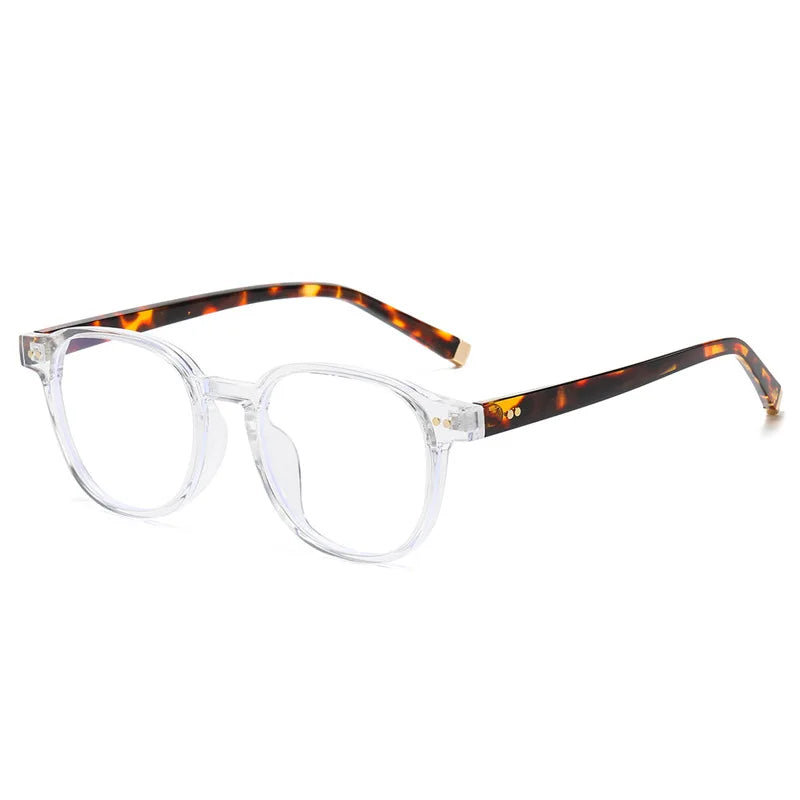 JNPCXI Retro Small Oval Rivets Women Prescription Glasses Fashion Optical Lens with Recipe Men Myopia/Hyperopia/Progressive