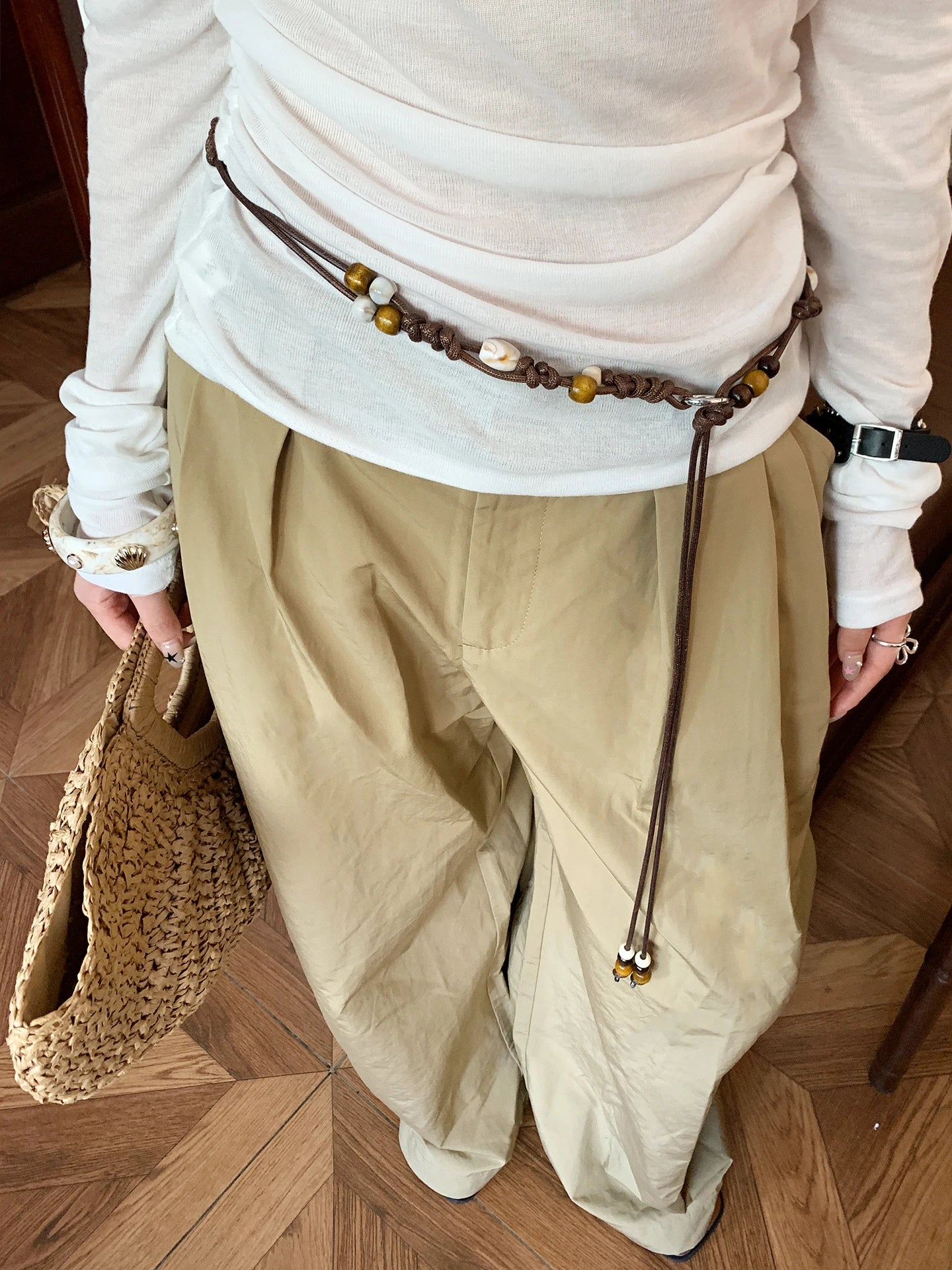 Bohème Ethnic Floral Waist Chain For Women Retro With Skirts And Jeans A Belt With A Unique Design And A Rhin Leather Strap