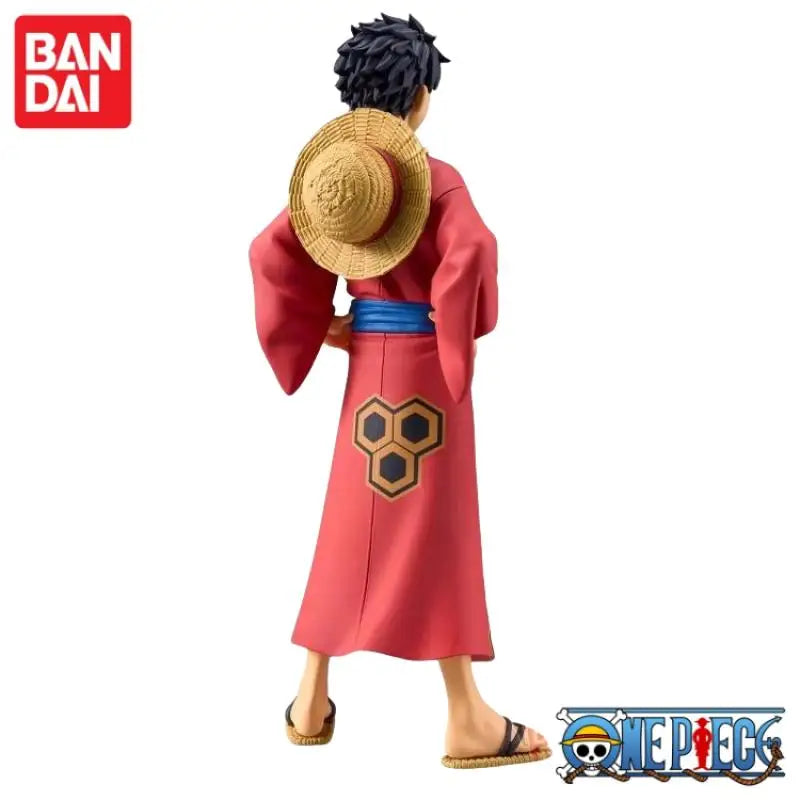 Special OfferIn Stock 100% Original Bandai One Piece Dxf The Grandline Series Monkey D Luffy Yukata Ver. Pvc Anime Mol ToysFigur