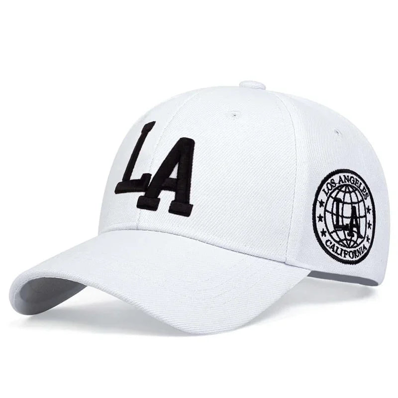 Casual Hats Sunscreen Hat LA Letter Embroidery Snapback, Baseball Adjustable Caps