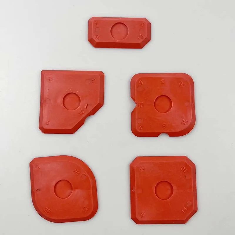 5pcs Caulking Tool Kit, Silicone Joint Sealant Spreader Spatula Scraper, Edge Repair Tools, Floor Tile Edges Cleaner