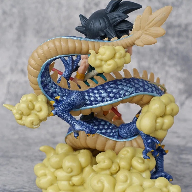 13CM Dragon Ball Anime Good Bye Goku Shenron GT Goku Trip PVC Action Figure