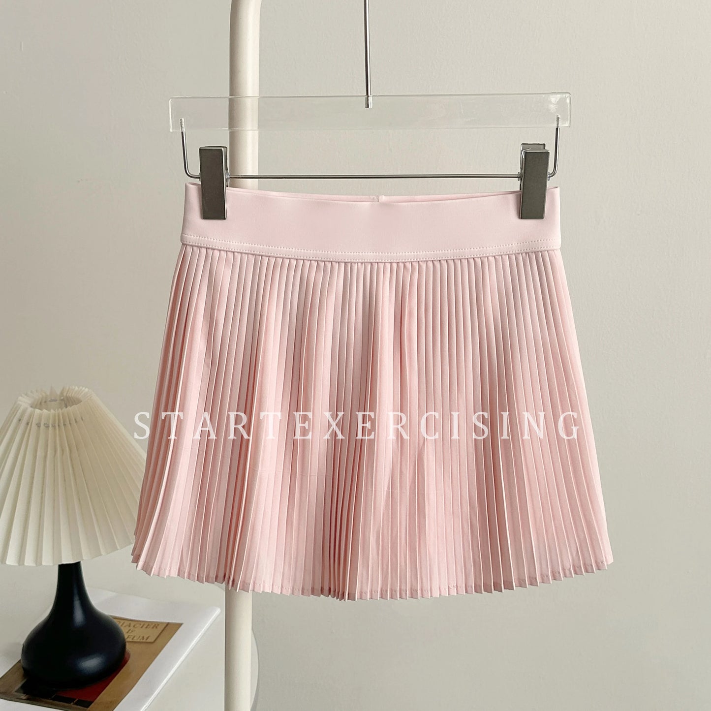 Women High Waist Pleated Tennis Skirt Anti Exposure Liner Shorts Mini Skirt Fitness Running Casual Short Skirts