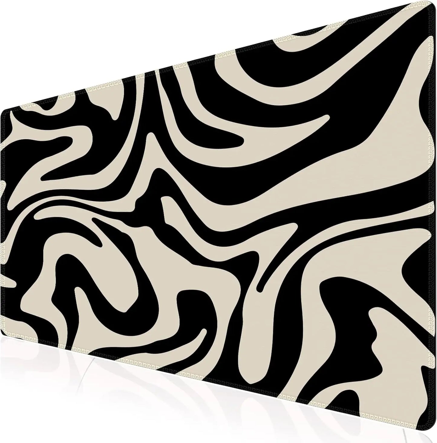 XXL Large Mouse Pad, Rubber Base Mousepad with Stitched Edges, Big Computer Mouse Mat for Office, Home, Fluid