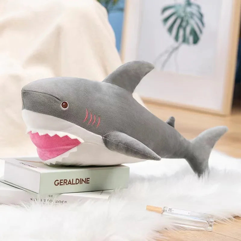 40/50cm Simulated Killer whale Great White Shark Plush Toys Baby Kids Cute Lovely Soft Stuffed Dolls Sea Animals Plush Pillow