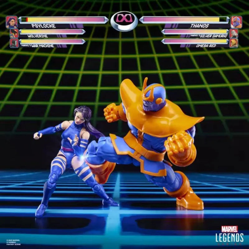 Original Hasbro Marvel Legends Series Gamerverse Psylocke Vs. Thanos Action Figure Toys Model Collection