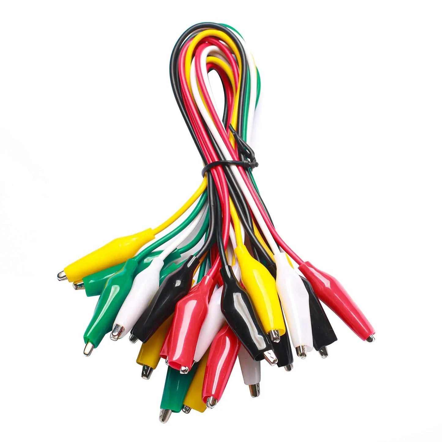10pcs 30cm 35mm Alligator Clips Electrical Test Leads with Alligator Clips, Stamping Jumper Wires for Electrical Testing