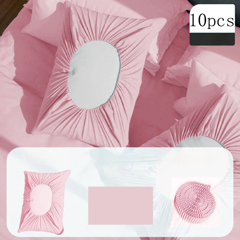 Disposable Pillowcase Set, Dirt-Proof & Breathable, Universal Fit for Hotel, Beauty Salon, Travel - No Pillow Core Included