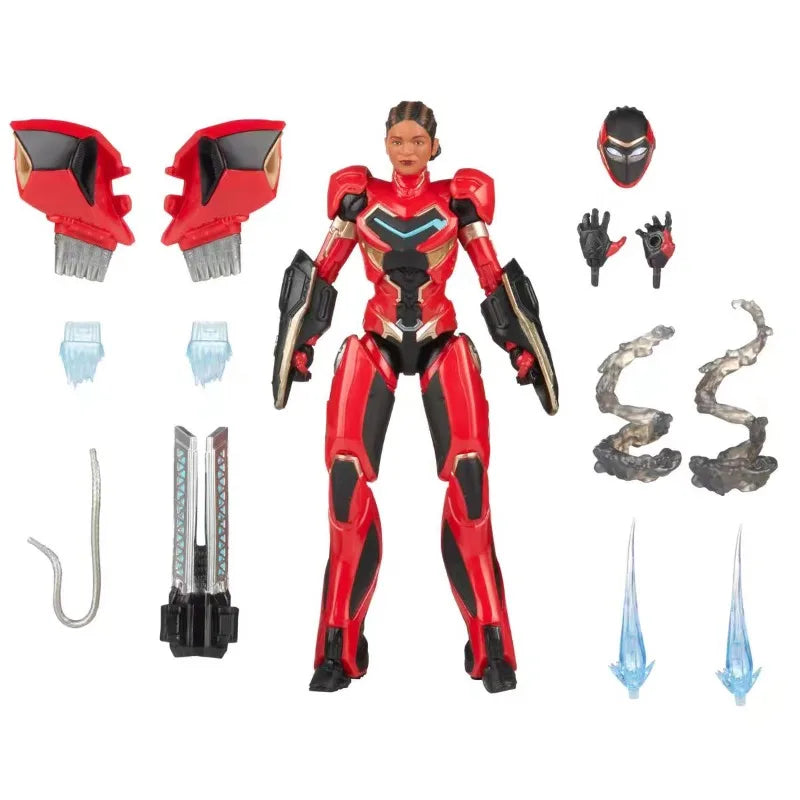 Original Hasbro Marvel Legends Series Black Panther Wakanda Forever Ironheart Anime Figure Toys Ornaments Model