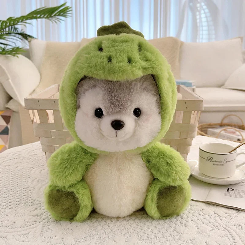 Cosplay Pink Pig Koala Dinosaur Fox Plushie Husky Plush Toy Girl Cuddly Baby Appease Doll Kids Birthday Christmas Gift