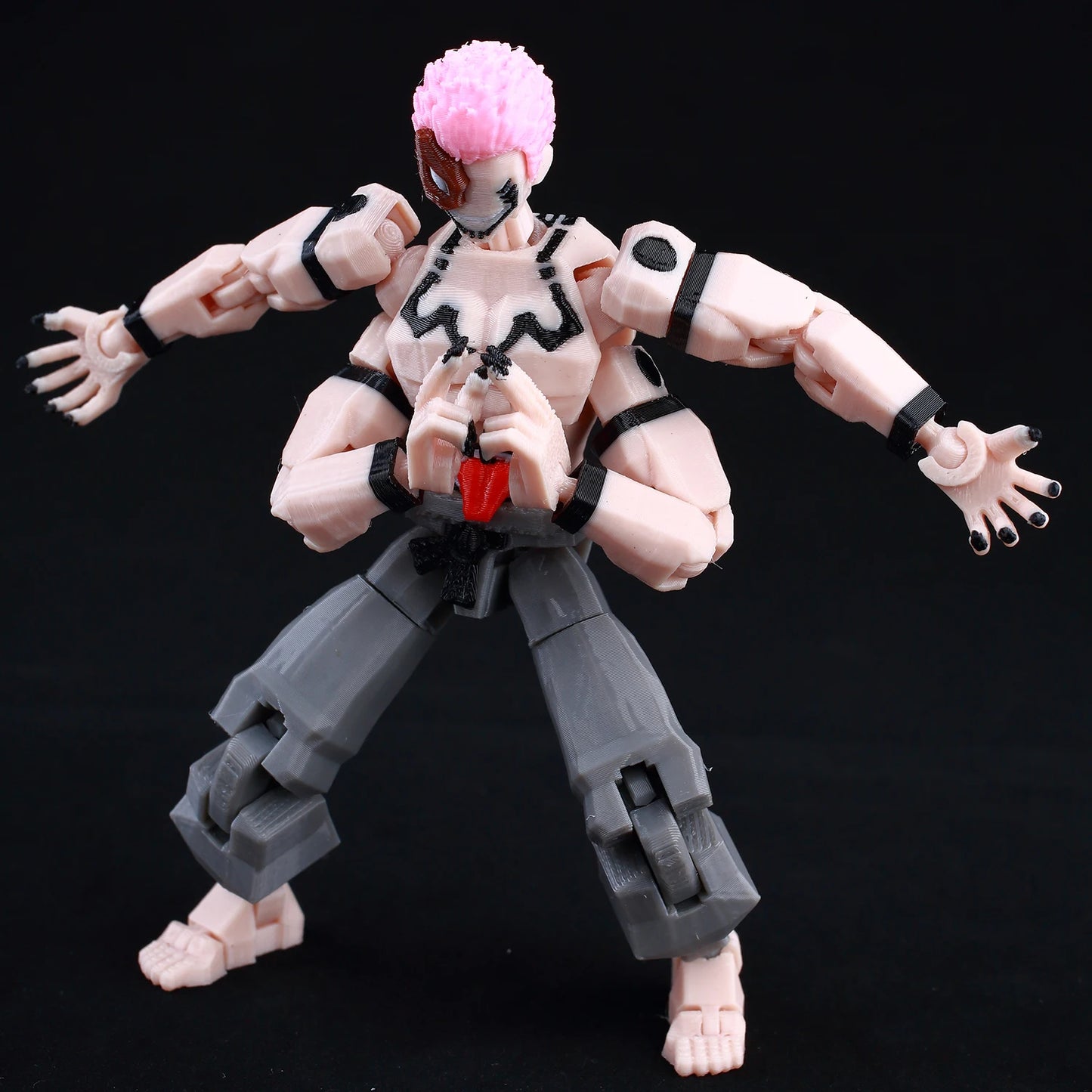 9L 3D Printed Anime Jujutsu Kaisen Sukuna Dummy 13 Shapeshift Action Figures 20