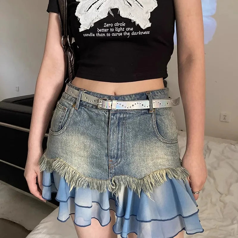 Y2k Millennium Spice Girl Style Pink Star Waist Belt For Women 2025 New Summer Korean Version Versatile Thin Leather Belt INS
