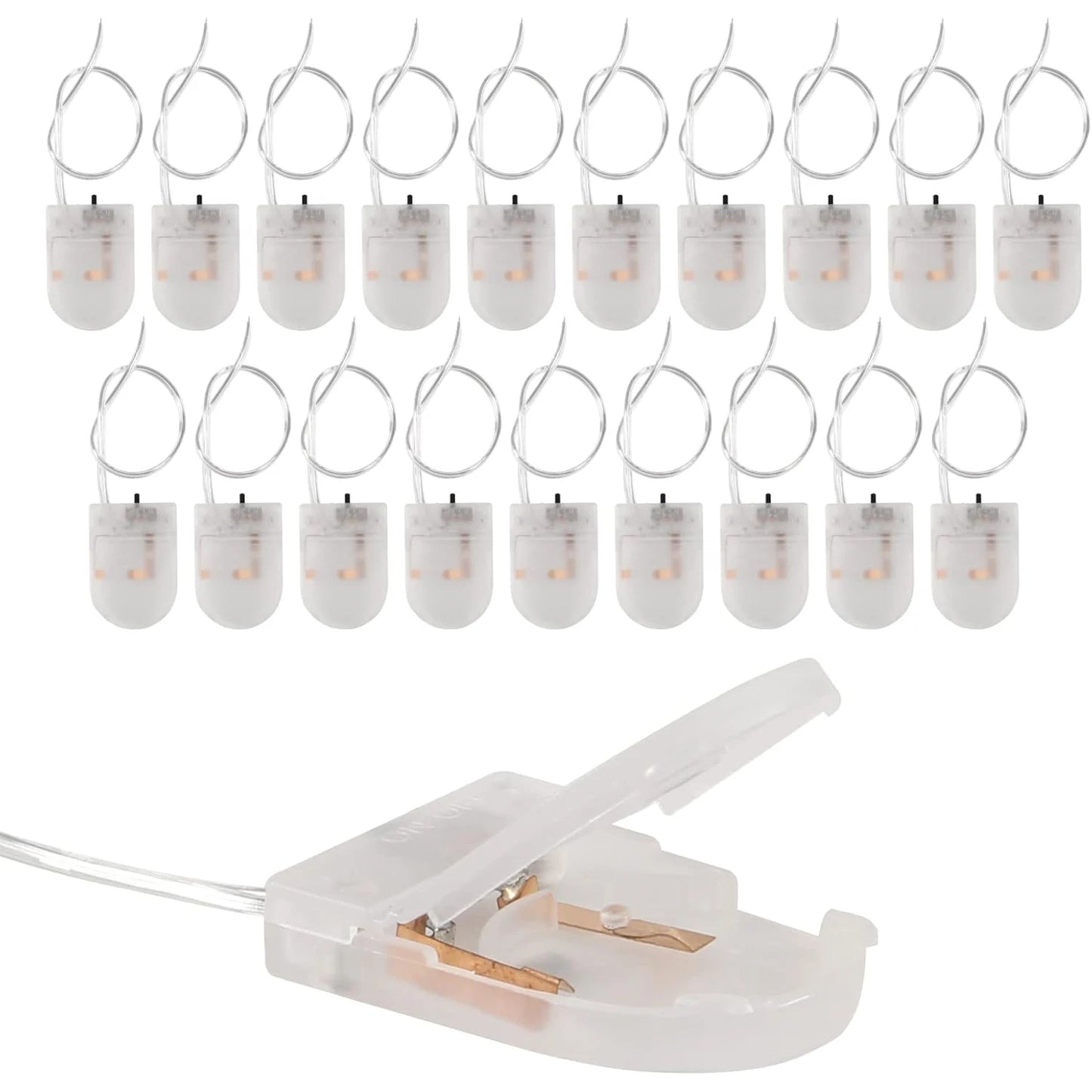 25PCS Battery Holder Coin Cell Holder, 1 x 3V CR2032 Battery Holder,Button Battery Holder with Line On Off Switch