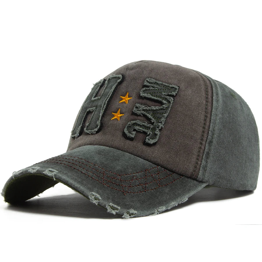 Men Women Baseball Cap Fashion Vintage Washed Cotton Hip Hop Hat Spring Summer Casual Truck Cap Outdoor Sun Visor Adjustable