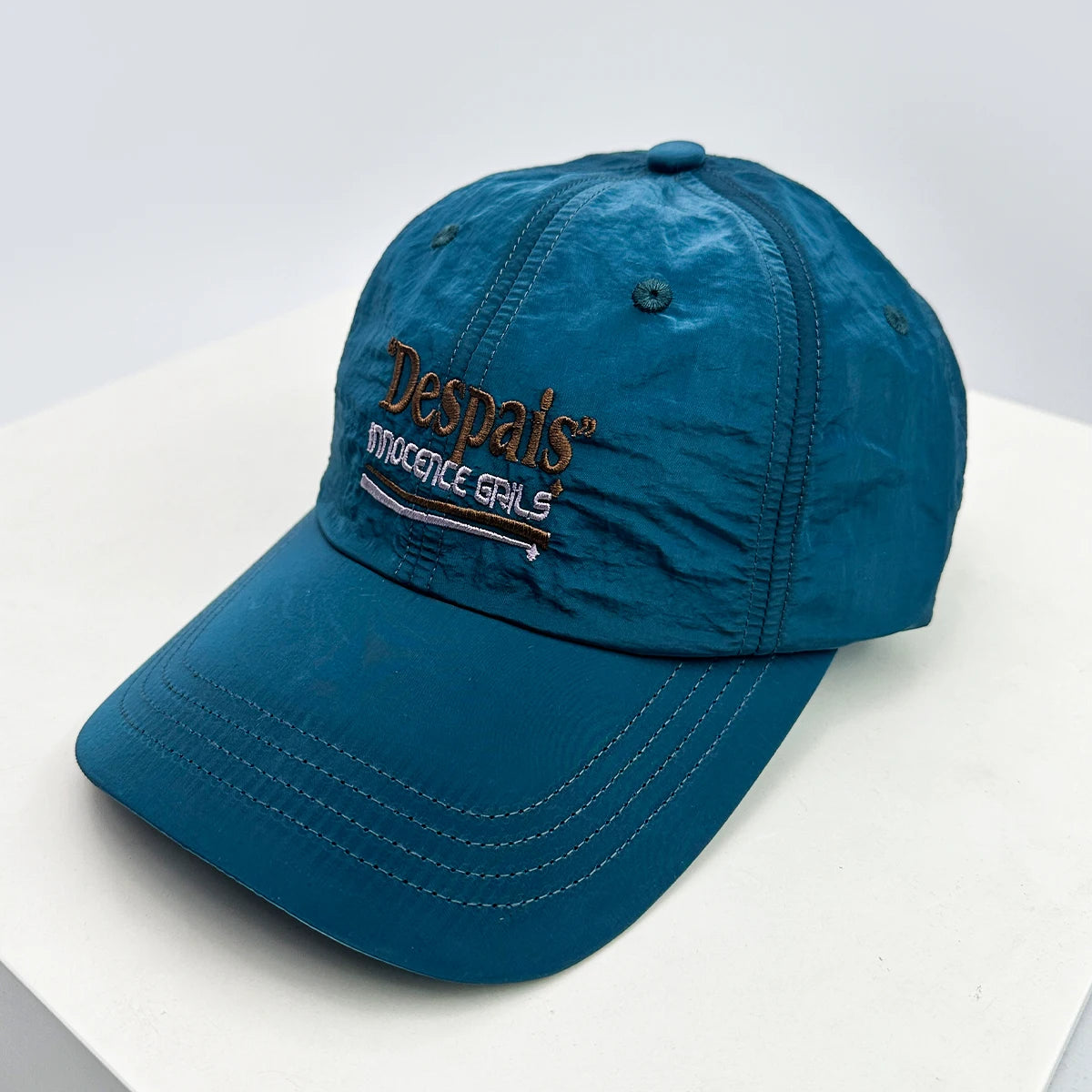 New Unisex Embroidered Despais Letters Quick Drying Baseball Hats Breathable Sports Sunshade Outdoor Peaked Caps Versatile ins