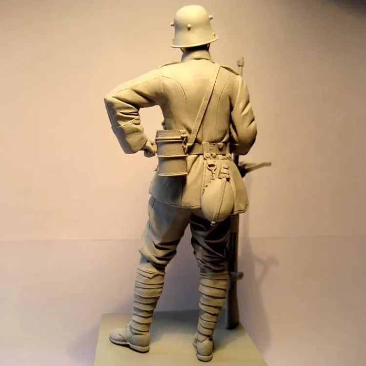 1/16 Casting Resin Model Grey Kit Frontline Soldier Model Requires Assembly Unpainted