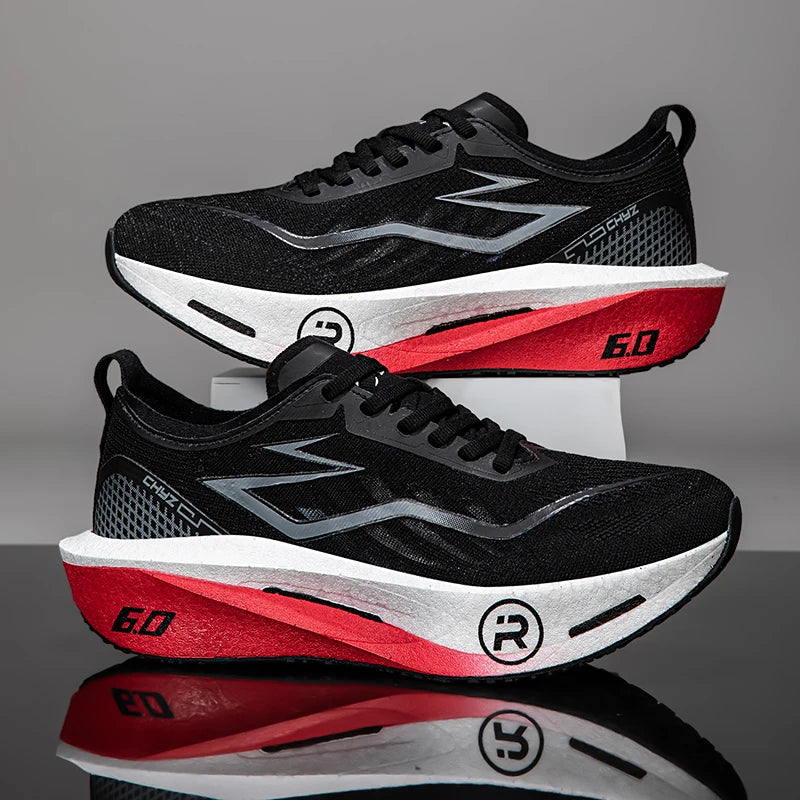 Men Sports Running Shoes Marathon Carbon Board Breathable Lightweight Women Comfortable Stable Athletic Casual Sneakers Outdoor