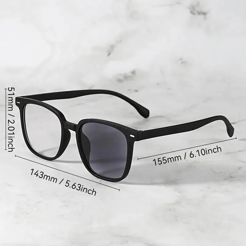 2PCS Fashion Photochromic Ray Transition Retro-automatic Glasses Classic Sunglasses Anti Radiation Glasses for Women/Men