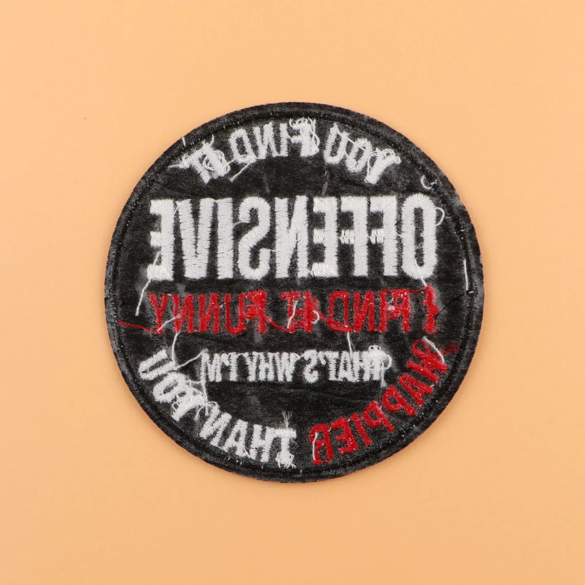I FIND IT FUNNY Iron On Patch Clothes Patch For Clothing Quotes Embroidered Patch Garment Apparel Accessories Sewing Stickers