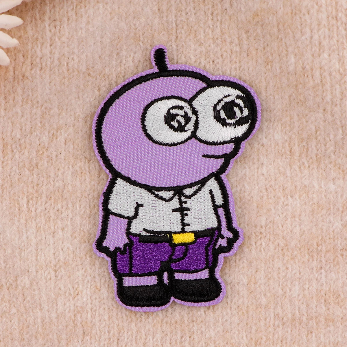 Happy Friends Embroidery Patch Funny Cartoon Iron On Patches For Clothing Thermoadhesive Patches On Clothes DIY Sew Badges