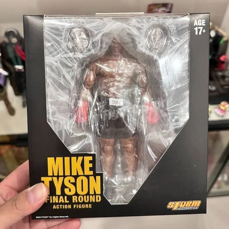 Storm The Final Round Mike Tyson Action Figure PVC Movable Ornaments Collection Doll 18cm Boxer Champion Figurine Model Toys