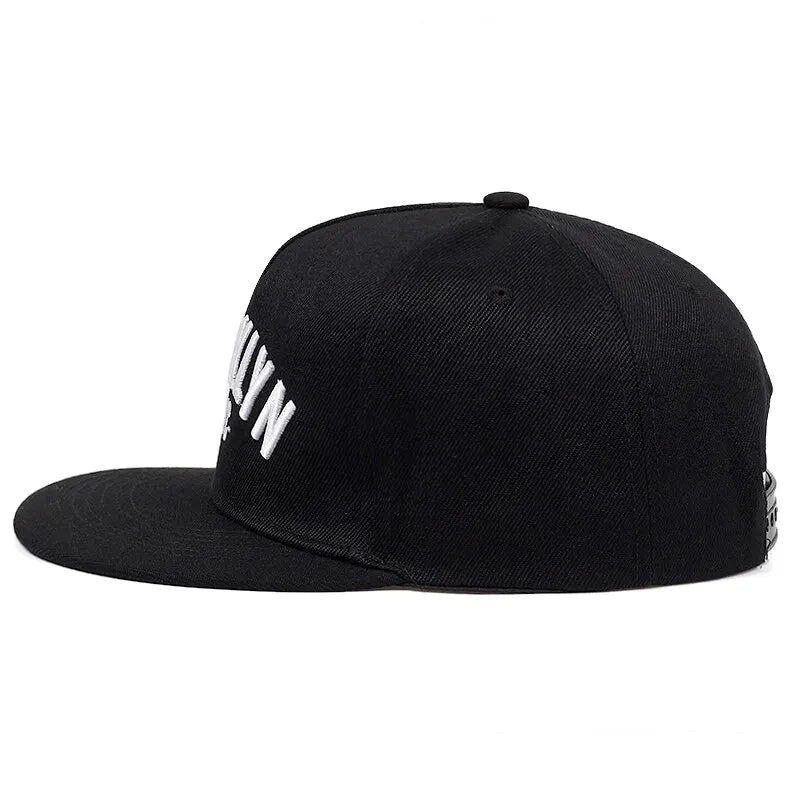 Unisex Brooklyn Letter Embroidery Hip-hop Hats Outdoor Adjustable Baseball Caps