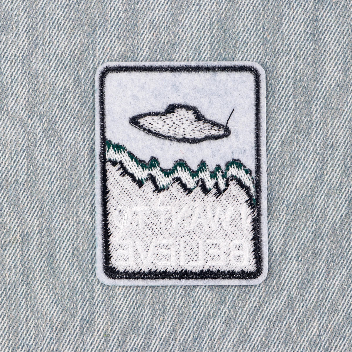 UFO Alien Embroidery Patch I WANT TO BELIEVE Iron On Patches For Clothing Thermoadhesive Patches On Clothes DIY Sew Badges