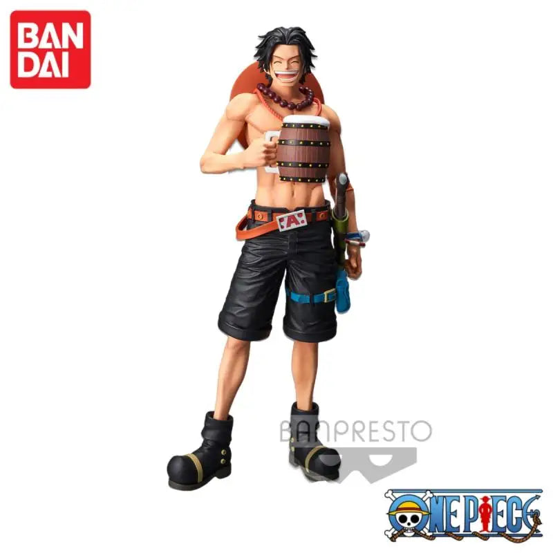Special OfferIn Stock 100% Original Bandai Banpresto One Piece Grandista Nero Portgas D Ace Anime Figure Replacement Head Mol Co