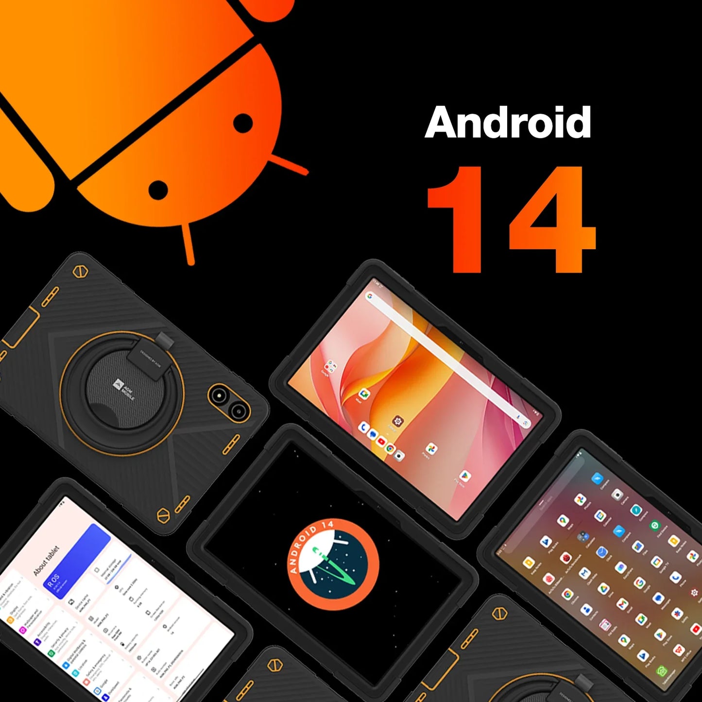 American AGM PAD P2, 11" FHD Rugged Tablet, Waterproof, 8GB+256GB, Android 14