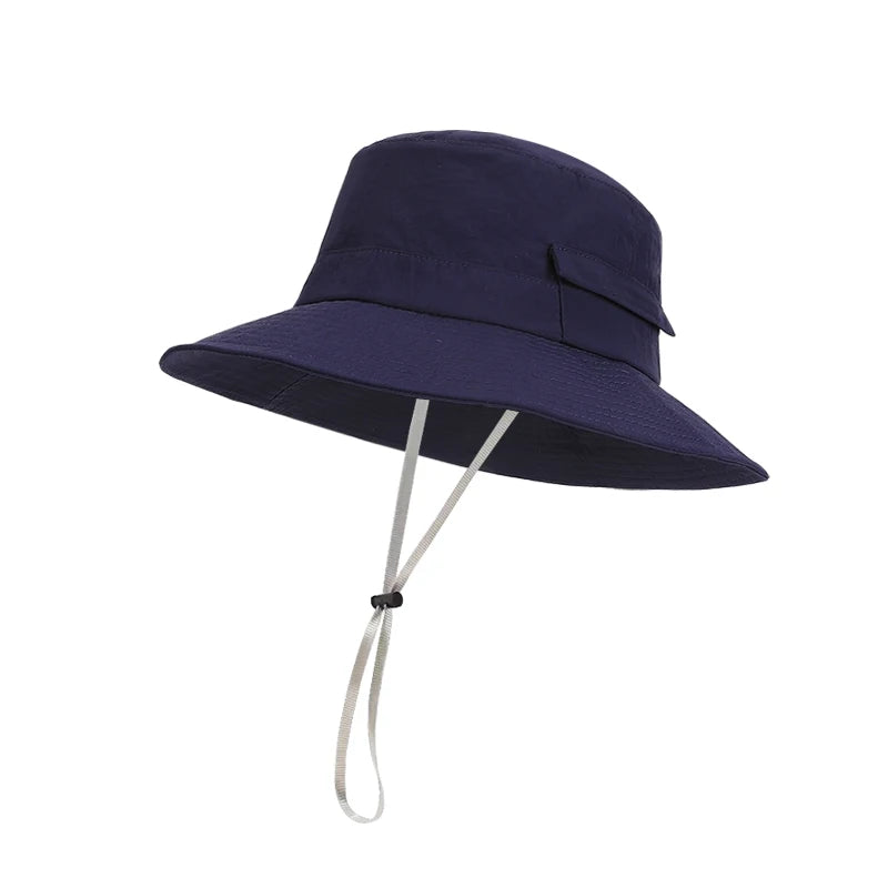 6153-New spring and summer style outdoor sun hat for men - hiking, fishing, camping, sun protection hat, wide brimmed boater hat