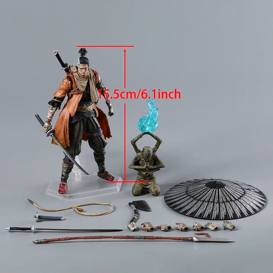 6" Figma 483-DX Shadows Die Twice Sekiro Movable Action Figure Model Collection