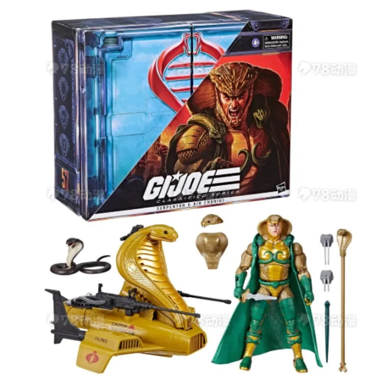 Original Hasbro G.I. Joe Classified Series SERPENTOR G AIR CHARIOT Anime Figures Toys Models Collection