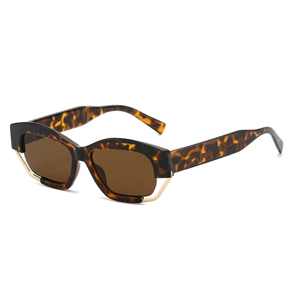 JNPCXI New Designer Sunglasses Women Men Fashion Decoration Hollow Metal Unique Sun Shades Unisex Eywear UV400
