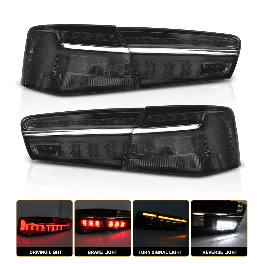 Tail Lamps For Audi A6 C7 2012 2013 2014 2015 Rear Brake Parking Reverse Turn Signal Running Light Left/Right Car LED Taillights