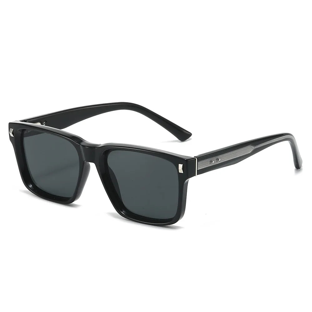 JNPCXI New Square Sunglasses Unisex Retro Style UV Protection Casual Sun Glasses for Men Women