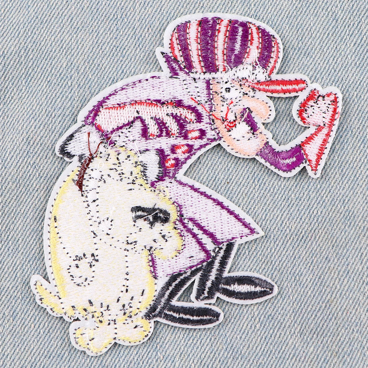 Funny Dog Embroidery Patches For Clothing Cute Patches For Clothes Cartoon Animal DIY Iron on Patch On Clothes Stickers