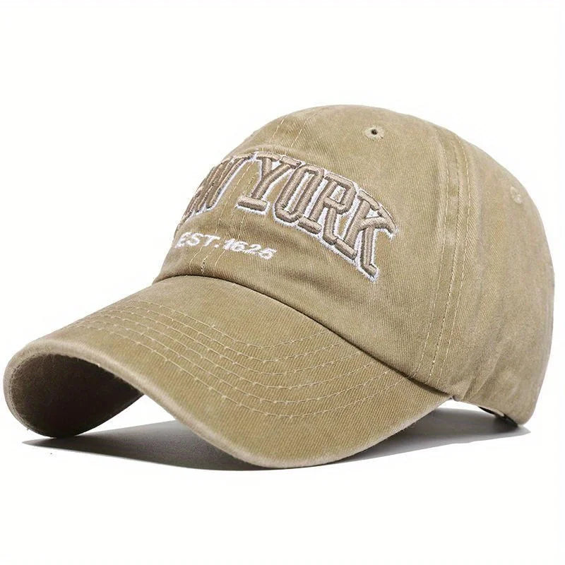 NEW YORK Embroidery Baseball Caps, Outdoor Casual Sun Hats ,Sports Washed Hats