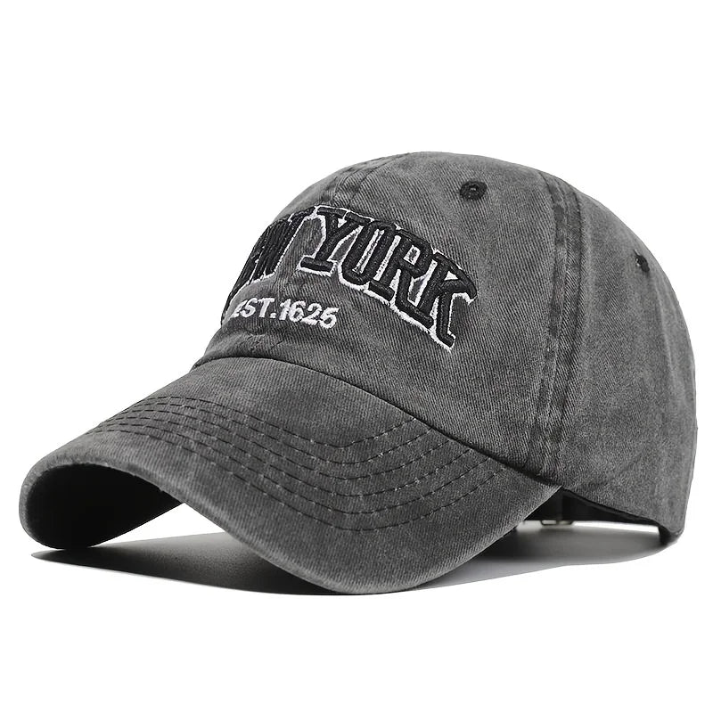 NEW YORK Embroidery Baseball Caps, Outdoor Casual Sun Hats ,Sports Washed Hats