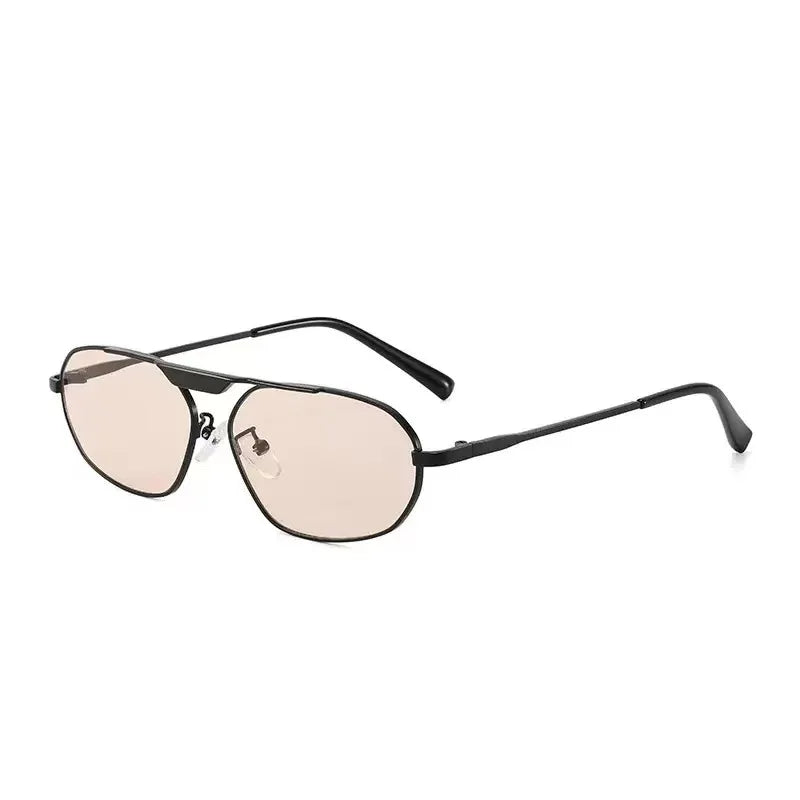 JNPCXI NewRetro Metal Cat Eye Women Sunglasses Fashion Brand Designer Irregular Polygon Men Punk Shades UV400 Sun Glasses