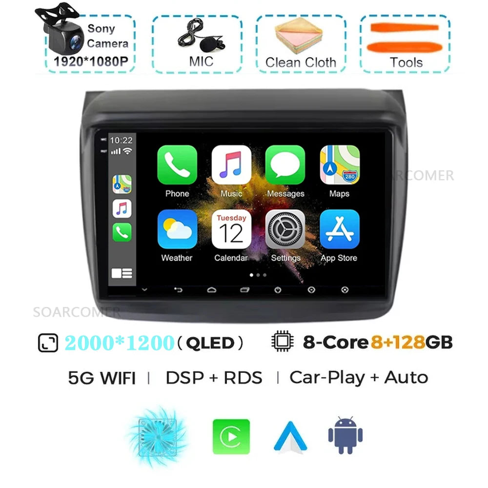 Android 15 For Mitsubishi Pajero Sport 2 2008 - 2017 L200 Triton 2006 - 2014 Android Car Radio Multimedia Video Player stereo BT