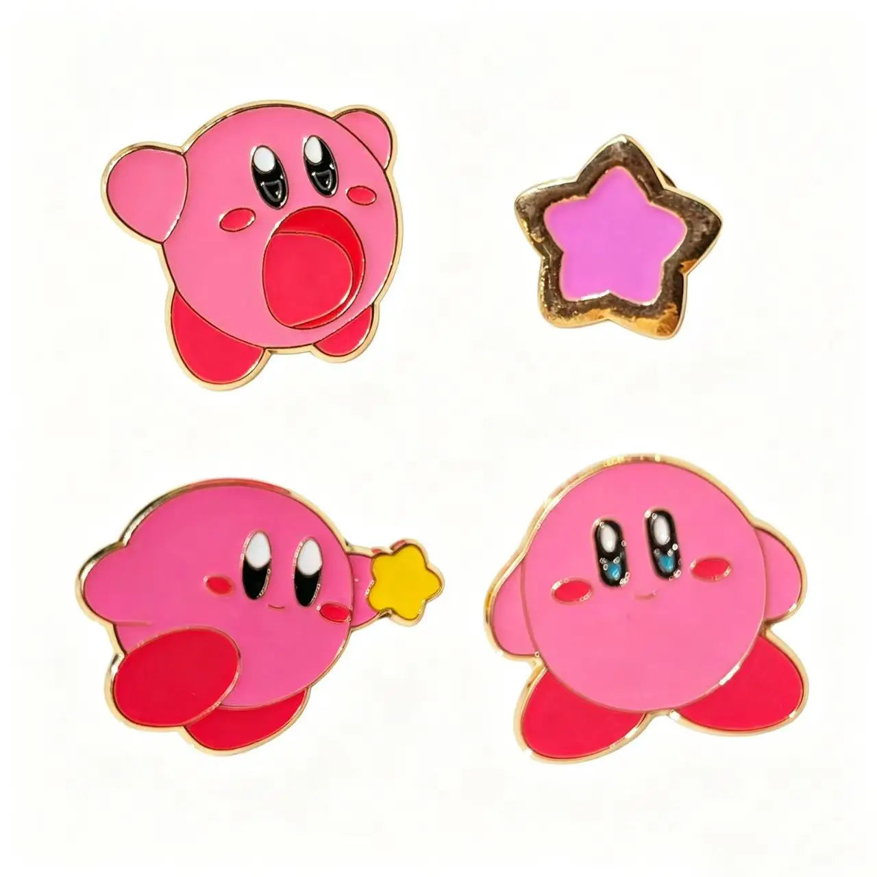 4pcs Enamel Lapel Pins Set Fashion Jewelry Cartoon Badge Brooch Pin for Women Backpack Jeans Accessories