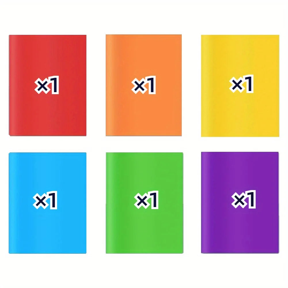 12Packs Plastic 2 Pocket Folders, Bulk Heavy Duty Folder in 6 Colors, Durable and Sturdy Folders for School and Office Supplies
