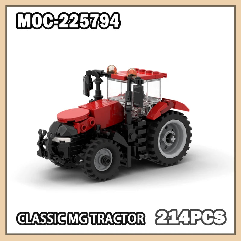 MOC-225794 Classic MG Tractor Engineering Vehicle Building Blocks Creative Sets