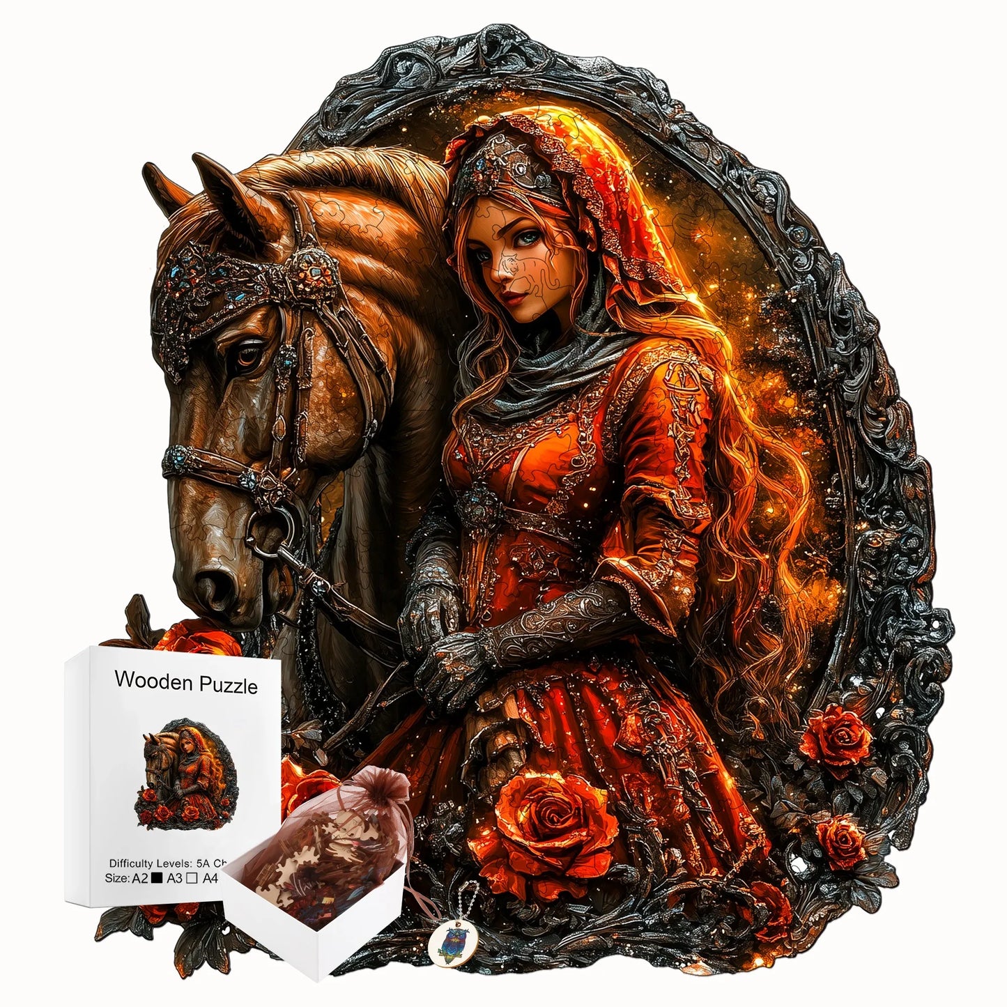 Humans Nature And Animals Wooden Jigsaw Puzzle Romantic Style Wooden Decor Christmas and Halloween Gift Toy for Teen and Kid
