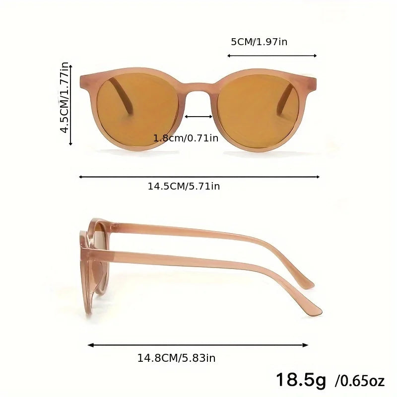 3 Sets of Small Round Framed Women's Fashionable Glasses for Daily Trends Parties Holiday Gatherings Decorative Glasses