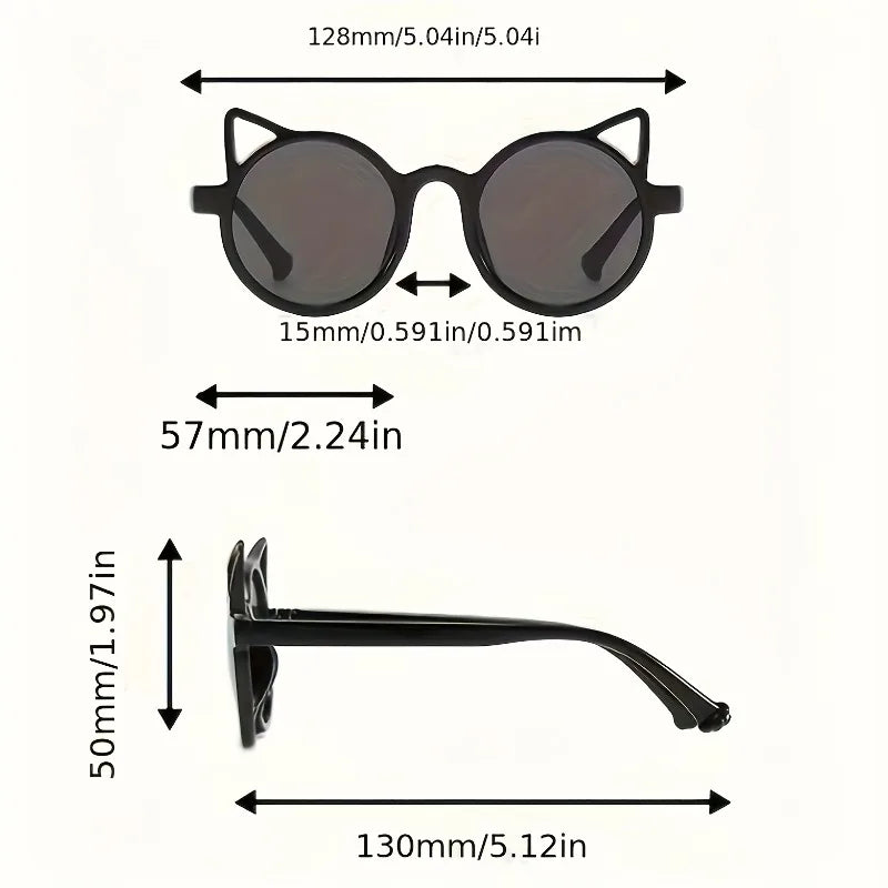 6 Pairs of Round Heart-shaped Unisex Cute Glasses Party and Dance Trendy Decorative Glasses A Great Gift