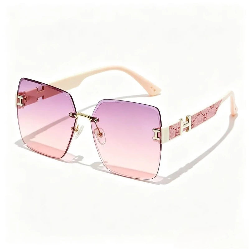 3pcs New Trendy Frameless Gradient Color with A High-end Feel for Women's Fashionable Sunglasses